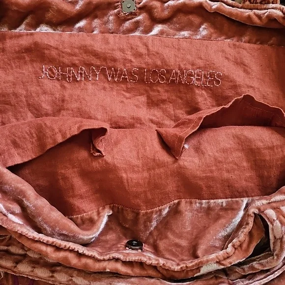 Johnny Was Celestin Velvet Tote  - Rare - EUC -  Price Firm - Picture 13 of 17